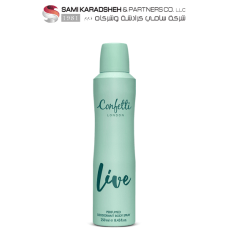 Confetti London LIVE Deodorant Body Spray 250ml
