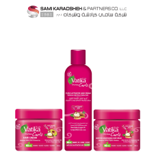 Vatika Curls Package – Activator Cream, Leave-In Cream, Hair Cream