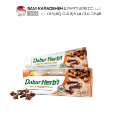 "Dabur Herbal Cavity Protect Clove Toothpaste 150gm. + Toothbrush free  "