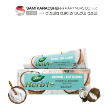 "Dabur Herbal Plus Coconut Toothpaste 150gm. + Toothbrush free  "