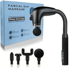 Extended Handle Massage Gun – U-Shaped Back Massager