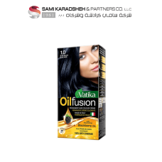 Vatika Naturals 1.0 Blue Black Oil Fusion Coloring Kit With Nourishing Blackberry Oil – Permanent Hair Dye With Blackberry, Black Olive, Blackseed – 100% Grey Coverage For Beautiful Hair – 108 ml