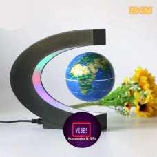 Floating earth sphere + modern office decoration 