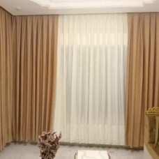 Luxury Beige Wave Curtains – Elegant Turkish-Inspired Design