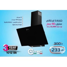 Italian Kitchen Hood 90 cm – Black Glass Design