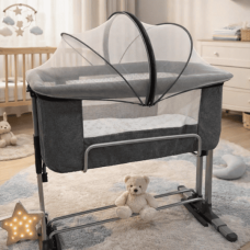 A modern, portable baby bed A modern, portable baby bed