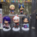 Chibi-style collectible figures inspired by characters from the video game Genshin Impact
