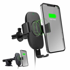 ﻿Phone holder with 15W fast wireless charging