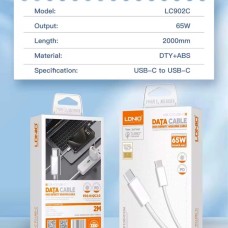 ﻿LDNIO Type-C to Type-C Cable – 65W / 2M