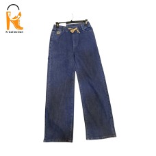 ﻿Women's jeans with wide elastic waistband