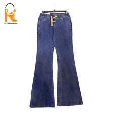﻿Women's jeans with wide elastic waistband