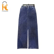 ﻿Women's jeans with wide elastic waistband