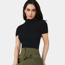 ﻿Half-Sleeve High Neck Blouse – 6 Pieces