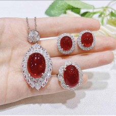 Red Zircon Bead Set