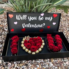 Box of roses and chocolates