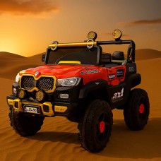 Electric Ride-On Car for Kids with Lights and Illuminated Glass – 12V