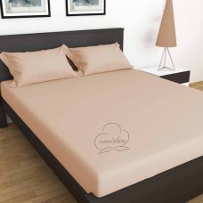 100% Cotton Solid Color Fitted Bed Sheet Set