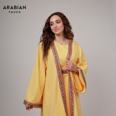 3-Piece sunshine Abaya Set – Yellow 