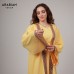 3-Piece sunshine Abaya Set – Yellow 