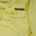 Two-Piece Yellow Belted Pantsuit