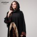 Black Abaya with Gold Fringe & Colorful Embroidery – Japanese  CY Fabric 