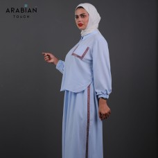 Sky-Blue Two-Piece Set