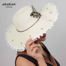 Bee Embellished  Beach Hat