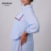 Sky-Blue Two-Piece Set