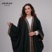 Emerald Green Embroidered Abaya