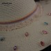 Rainbow Gem Embellished Beach Hat