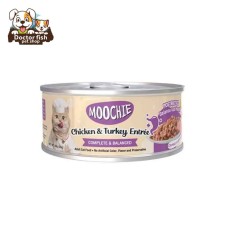 Moochie Chicken & turkey Entrée in Gravy 156G