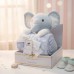 Elephant-Shaped Toy with Mohair Blanket