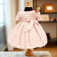  Striped Girls' Dress