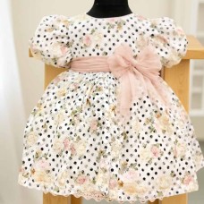 Polka Dot Lace Girls' Dress