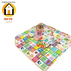  Double-sided kids' educational and entertainment mat combines learning and fun