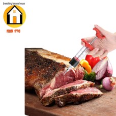 Meat, chicken, and fish marinade injection needle