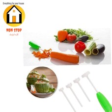 Manual Zucchini Corer – With 4 Interchangeable Heads