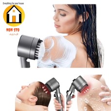 High-Pressure Shower Head with Scalp Massage Brush & Water Filter