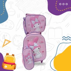 3-Piece Trolley Backpack Set