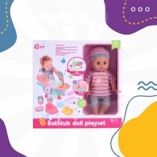 Baby Doll with Bathtub