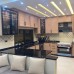 ﻿Full-Height Solid Aluminum Kitchen with Galaxy Granite Top