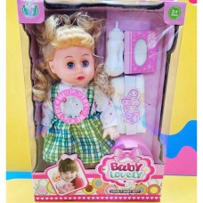 Girls’ Doll with Bottle and Pacifier
