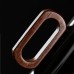 Elegant glass mug with a wooden handle