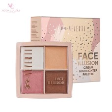 Neverti Face Illusion Cream Highlighter Palette