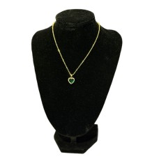 Pandora Necklace with green stone