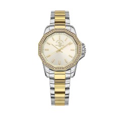 SANTA BARBARA POLO Women’s Watch – Silver Steel with Gold