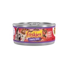 Friskies Meaty Bits With Beef in Gravy Wet Cat Food 156gm