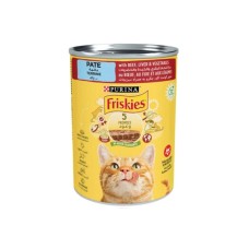 7613039965726 Purina Friskies Wet Cat Food Beef & Vegetables in Gravy 400gm