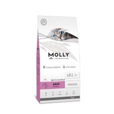 Molly Light & Sterilised Indoor Adult Cat Food with Chicken 