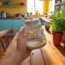 Elegant Glass Honey Jar with Wooden Spoon
